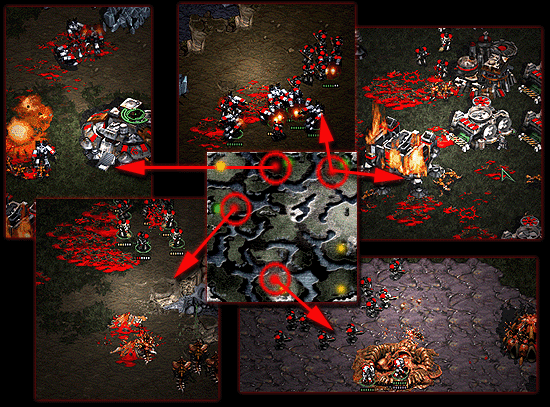 Battles rage accross the Hunters