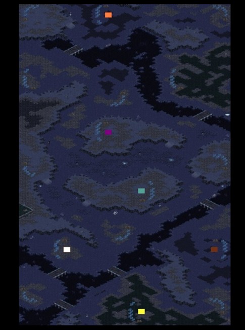 There are two more starting positions, 2 o'clock and 10 o'clock, both of which were empty early on in this game.