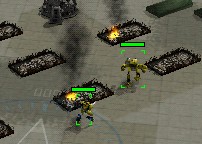 Buildings stand little chance against Mechs