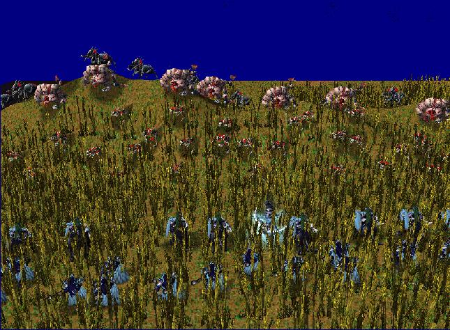 ...thousands of Undead warriors poured over the crest of the hill...