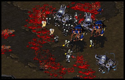 And the ground flowed red as the swarm closed in...