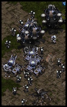 My new army in the centre of the map