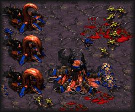 Routed, and forced to retreat.