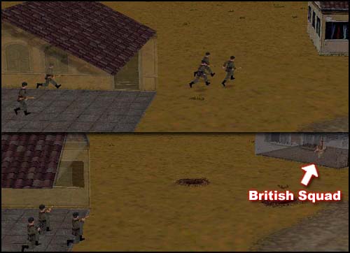 The Germans run into resistance.