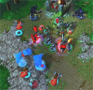Red creeps the
northern Mercenary Camp.