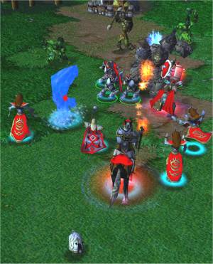 Red creeps the northern base site.