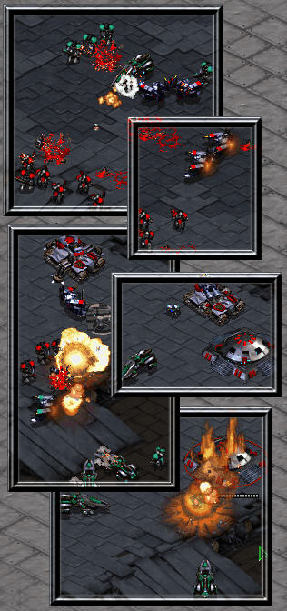 Nothing cuter than planting spider mines next to sieged tanks.
