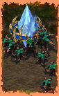 Zerglings don't sing while they raise structures, only zealots