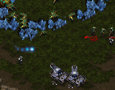 What would you shoot? (The reaver, the zealots, or the probes?)
