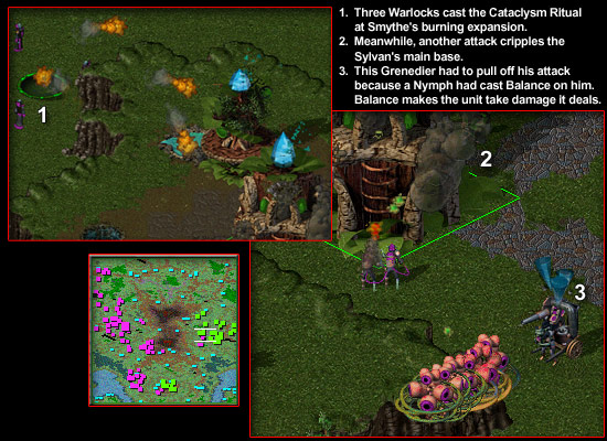 When your buildings are smoking this badly, that's bad.