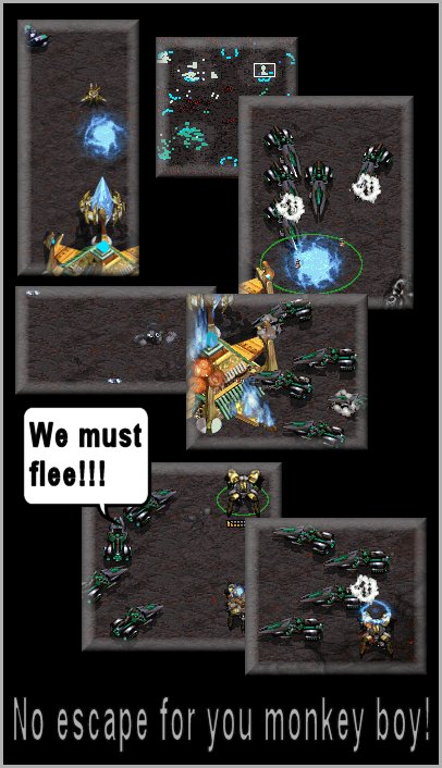 The infamous Goon Block, my all time favourite BW strat