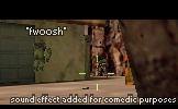 Haha, fwoosh, haha.