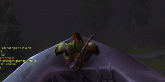 Riding the zepplin from the Undercity to Ogrimaar