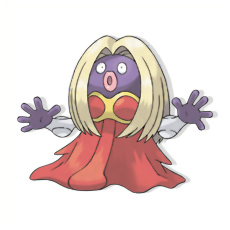 Jynx, purple with pink lipstick is so hot right now... right?