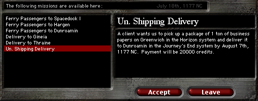 An old adage: If you have a mission that'll let you pick up some buisness papers in the same system that you need to go to help you collect 75,000, then you should do it.